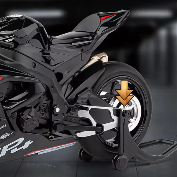 White_&_Black_1:12_Scale_Hp4_Race_Diecast_Motorcycle_Model_Realistic_Collectible_Toy_Bike,_Kickstand_&_Detailed_Graphics_Perfect_For_Collectors_&_Gift_For_Bike_Lovers(Assorted_Colours)