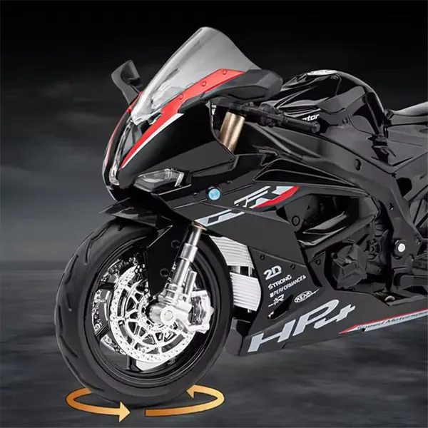 White_&_Black_1:12_Scale_Hp4_Race_Diecast_Motorcycle_Model_Realistic_Collectible_Toy_Bike,_Kickstand_&_Detailed_Graphics_Perfect_For_Collectors_&_Gift_For_Bike_Lovers(Assorted_Colours)