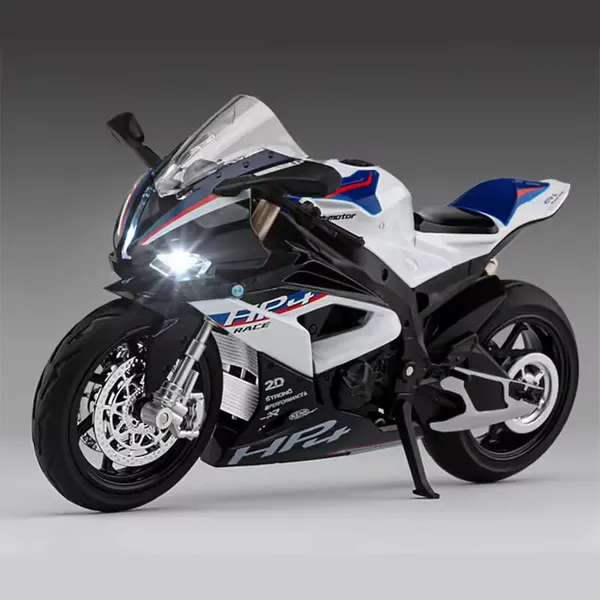 White_&_Black_1:12_Scale_Hp4_Race_Diecast_Motorcycle_Model_Realistic_Collectible_Toy_Bike,_Kickstand_&_Detailed_Graphics_Perfect_For_Collectors_&_Gift_For_Bike_Lovers(Assorted_Colours)