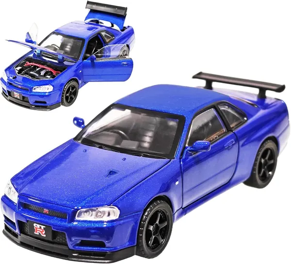 Blue_1/32_Skyline_Gtr_R34_Model_Car_Die-Cast_Toy_Cars_Metal_Model_Car_Toys_With_Light_And_Sound_Pull_Back_Collectible_Model_For_Children_Age_3_+_Year_Old_Festival_Gift_Silver,Blue