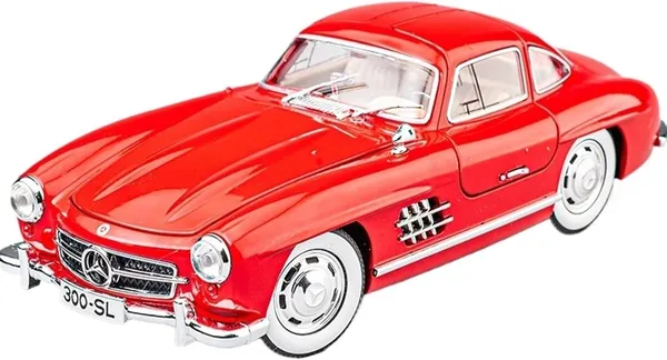 Red_1:24_Scale_Mercedes-Benz_300Sl_Die-Cast_Model_Car_Pull_Back_Action,_Realistic_Sound_&_Light_Effects,_Metal_Body,_Collector_Toy_Vehicle_For_Kids_&_Adults_Red