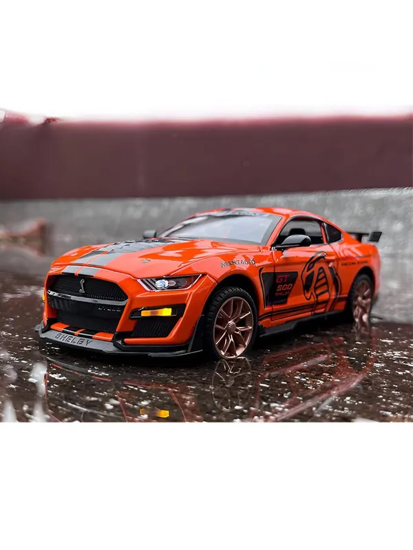 Orange_1:32_Scale_Shelby_Gt500_Die-Cast_Model_Car_Blue_Metal_Toy_Car_With_Lights,_Sound_&_Openable_Doors_Pull_Back_Action_Collectible_Vehicle_Orange_Color