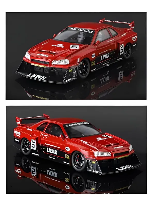 Red_1:24_Nissan_Skyline_Gt-R_R34_Diecast_Model_Car_Liberty_Walk_Modified_Jdm_Toy_Vehicle_With_Lights_&_Sounds,_Pull_Back_Action,_For_Kids_&_Collectors_Red