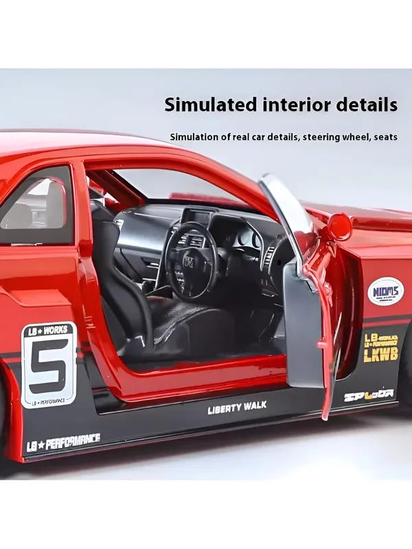 Red_1:24_Nissan_Skyline_Gt-R_R34_Diecast_Model_Car_Liberty_Walk_Modified_Jdm_Toy_Vehicle_With_Lights_&_Sounds,_Pull_Back_Action,_For_Kids_&_Collectors_Red