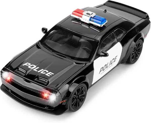 Black_1:24_Dodge_Challenger_Srt_Hellcat_Die?Cast_Police_Car_Model_For_Boys,With_Lights_&_Sounds_-_Pull?Back,_Openable_Doors_-_Collectible_Toy_Gift_For_Kids_3-12,_Black