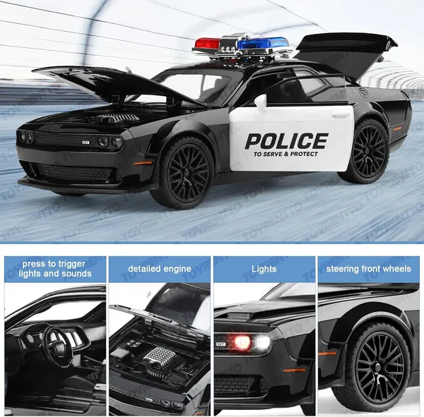Black_1:32_Die?Cast_Dodge_Challenger_Hellcat_Police_Car_Toy_-_Pull?Back,_Light_&_Sound,_Openable_Doors/Hood/Trunk,_Rubber_Tires_-_Boys_3-12_Gift,_Black
