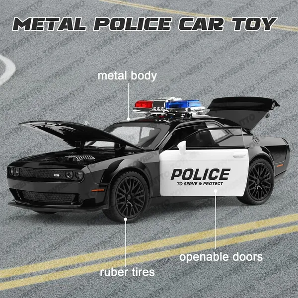 Black_1:32_Die?Cast_Dodge_Challenger_Hellcat_Police_Car_Toy_-_Pull?Back,_Light_&_Sound,_Openable_Doors/Hood/Trunk,_Rubber_Tires_-_Boys_3-12_Gift,_Black