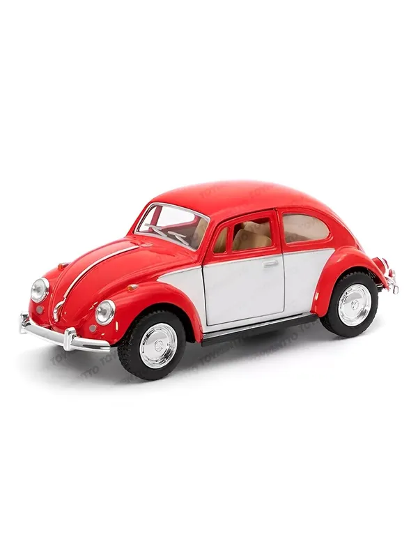 Red_White_1:32_Scale_1967_Classic_Beetle_Die-Cast_Car_Model_-_Inertia-Powered_Metal_Toy_Vehicle_With_Opening_Doors_-_Vintage_Collectible_For_Kids_&_Adults_Red_White