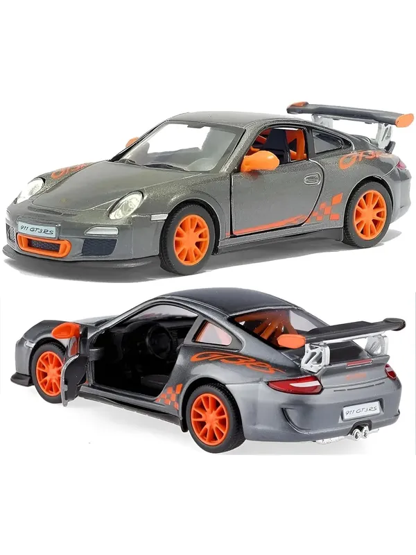 Grey_1:36_Porschee_Gt3_Rs_2010_Alloy_Sports_Car_Model_-_Diecast_Metal_Pull_Back_Toy_With_Openable_Doors,_Inertia_Action,_Collectible_Car_For_Kids_&_Adults-Grey