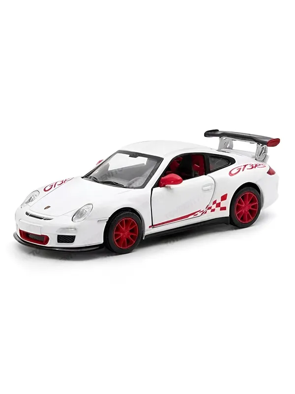White_1:36_Porschee_Gt3_Rs_2010_Alloy_Sports_Car_Model_-_Diecast_Metal_Pull_Back_Toy_With_Openable_Doors,_Inertia_Action,_Collectible_Car_For_Kids_&_Adults-White