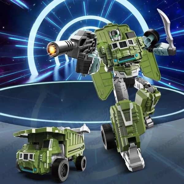 Multicolor_8_Inch_Military_Green_Transforming_Robot_Toy_2_In_1_Truck_To_Warrior_Action_Figure_|_Collectible_Kids_Gift_Ages_6+_|_Durable_Abs_Construction