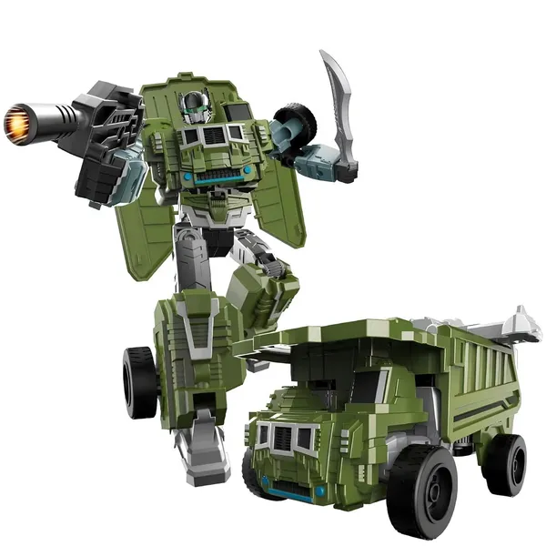 Multicolor_8_Inch_Military_Green_Transforming_Robot_Toy_2_In_1_Truck_To_Warrior_Action_Figure_|_Collectible_Kids_Gift_Ages_6+_|_Durable_Abs_Construction