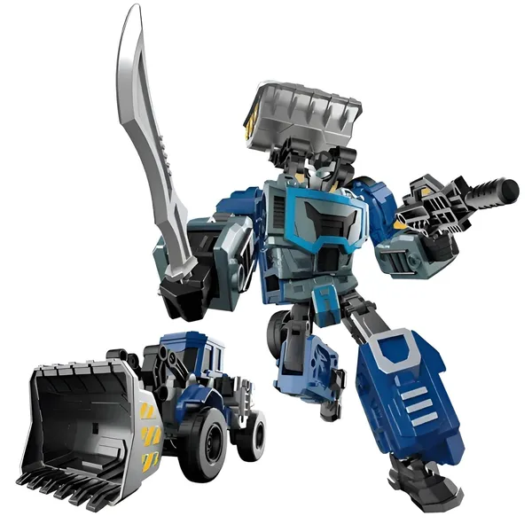 Multicolor_8_Inch_2_In_1_Transforming_Loader_Truck_Robot_Toy_Construction_Vehicle_To_Warrior_Action_Figure_|_Durable_Abs_Plastic_Collectible_Gift_For_Kids_6+