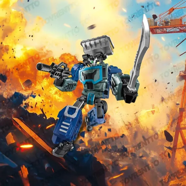 Multicolor_8_Inch_2_In_1_Transforming_Loader_Truck_Robot_Toy_Construction_Vehicle_To_Warrior_Action_Figure_|_Durable_Abs_Plastic_Collectible_Gift_For_Kids_6+
