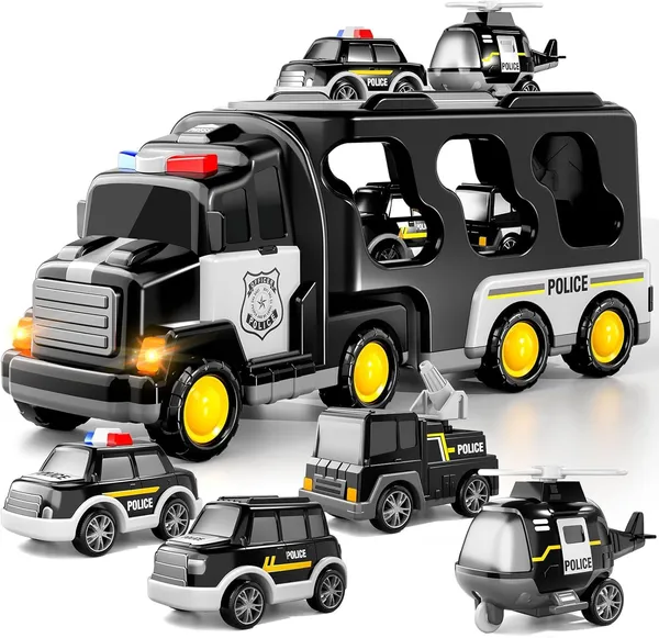 5_In_1_Friction_Powered_Police_Truck_Toy_Set_With_Music_|_Montessori_Educational_Carrier_&_Four_Armored_Vehicles,_Light-Up_Sounds,_Fun_Birthday_Gift_For_Kids_3+