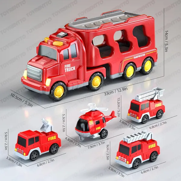 Multicolor_5_In_1_Friction_Powered_Firefighter_Truck_Toy_Set_With_Music_Montessori_Educational_Carrier_&_Four_Armored_Vehicles,_Light-Up_Sounds,_Fun_Birthday_Gift_For_Kids_3+