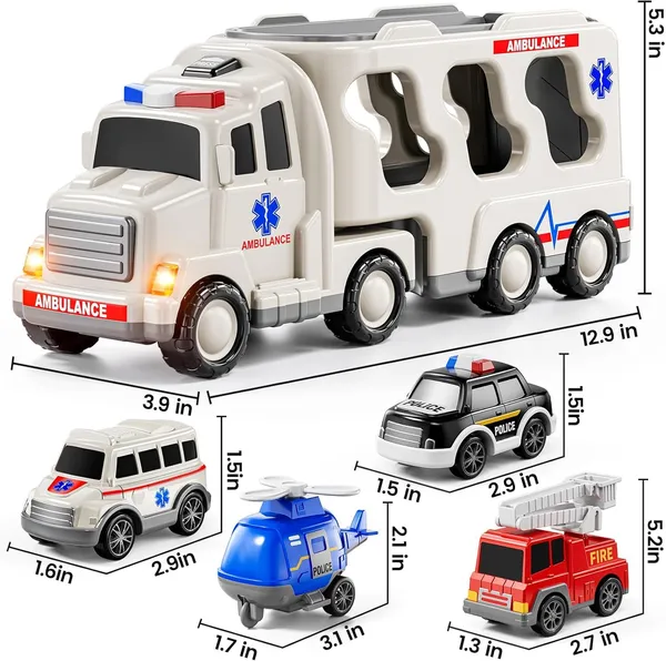 Multicolor_5-In-1_Friction-Powered_Dazzle_Truck_Toy_Set_With_Music_Montessori_Educational_Carrier_&_Four_Armored_Vehicles,_Light-Up_Sounds,_Fun_Birthday_Gift_For_Kids_3+