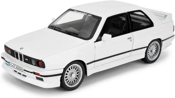 White_1:24_Bmw_M3_Die-Cast_Alloy_Model_Car_-_Pull_Back_Toy_Car_With_Sound_&_Light,_Realistic_Collectible_Car_For_Kids_&_Adults-White