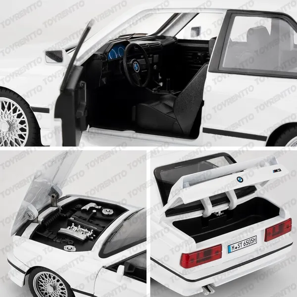 White_1:24_Bmw_M3_Die-Cast_Alloy_Model_Car_-_Pull_Back_Toy_Car_With_Sound_&_Light,_Realistic_Collectible_Car_For_Kids_&_Adults-White