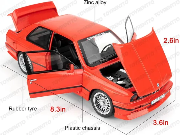 Multicolor_1:24_Bmw_M3_1988_Die-Cast_Alloy_Model_Car_-_Pull_Back_Toy_Car_With_Sound_&_Light,_Realistic_Collectible_Car_For_Kids_&_Adults_-Red