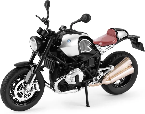 Grey_1:12_Scale_Bmw_R_Ninet_Die-Cast_Bike_Model_With_Light_&_Sound_-_Pull_Back_Toy_Motorcycle_For_Kids_&_Collectors_Grey
