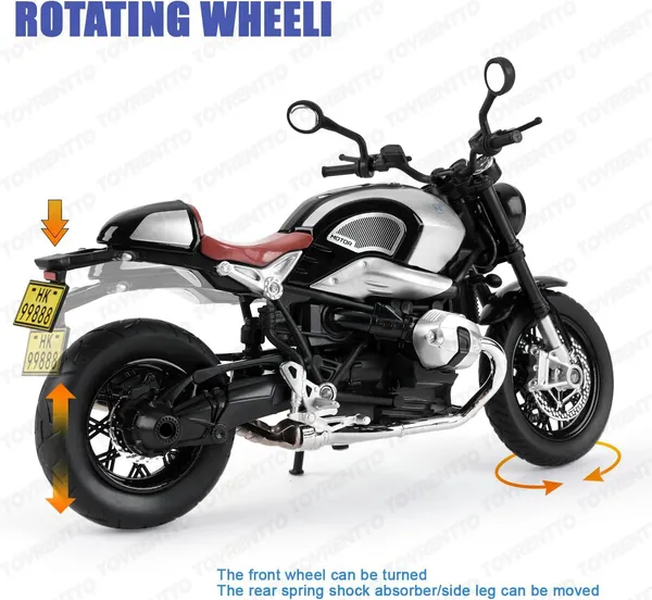 Grey_1:12_Scale_Bmw_R_Ninet_Die-Cast_Bike_Model_With_Light_&_Sound_-_Pull_Back_Toy_Motorcycle_For_Kids_&_Collectors_Grey