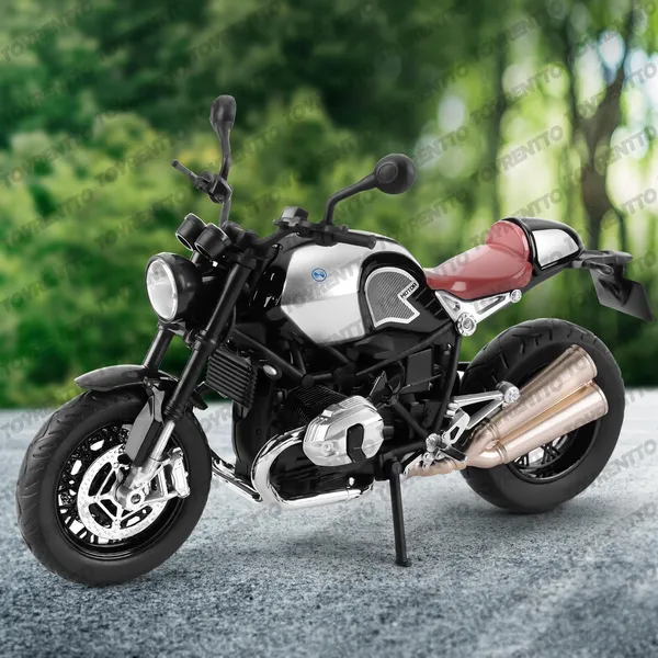 Grey_1:12_Scale_Bmw_R_Ninet_Die-Cast_Bike_Model_With_Light_&_Sound_-_Pull_Back_Toy_Motorcycle_For_Kids_&_Collectors_Grey