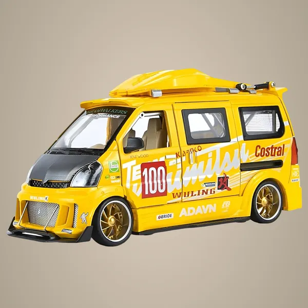 Yellow_1:24_Wuling_Hongguang_Graffiti_Racing_Van_Toy_Die-Cast_Model_Bus_With_Light,_Sound_Door_Open_&_Pull_Back_Action,Mini_Van_Toy_For_Kids_&_Collectors_Yellow