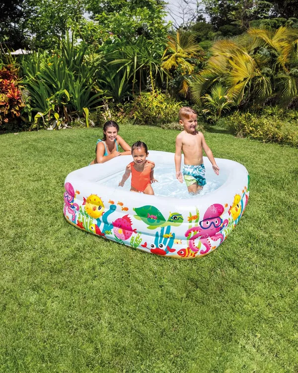 White_5.2Ft_Inflatable_Kids_Swimming_Pool_Tub_For_Kids_With_Electric_Pump_|_Spacious,_Colorful,_And_Durable_Backyard_Water_Play_Center,Toddlers_&_Young_Children