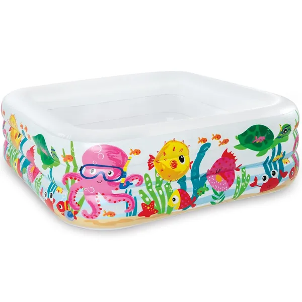 White_5.2Ft_Inflatable_Kids_Swimming_Pool_Tub_For_Kids_With_Electric_Pump_|_Spacious,_Colorful,_And_Durable_Backyard_Water_Play_Center,Toddlers_&_Young_Children