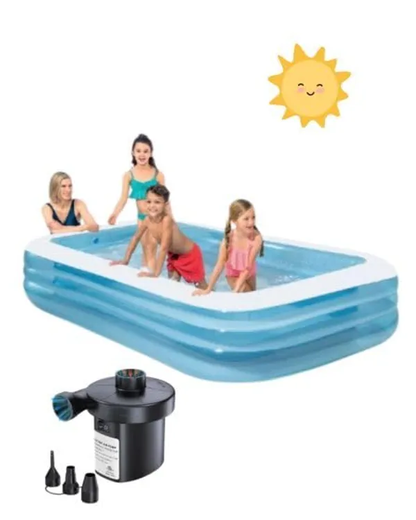Blue_10Ft_Inflatable_Swimming_Pool_For_Kids_&_Adults_With_Electric_Pump_|_Large_Family-Sized_Backyard_Pool_For_Safe,_Refreshing,_And_Endless_Summer_Fun