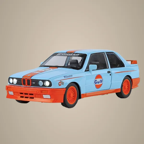 Multicolor_1:24_B.M.W_M3_Die-Cast_Model_Car_-_Pull_Back_Action_Toy_With_Lights_&_Music,_Gulf_Racing_Livery,_Collectible_Metal_Vehicle_For_Kids_&_Adults