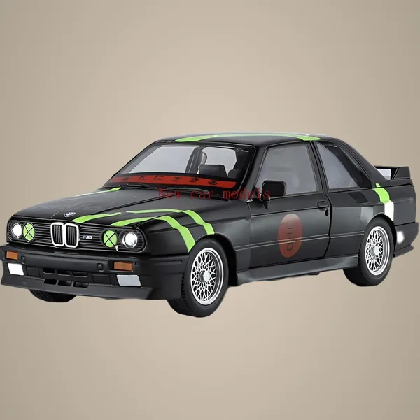 Multicolor_1:24_Bmw_M3_Die-Cast_Model_Car_-_Pull_Back_Toy_With_Lights,_Music_&_Steering_Wheel_Horn,_Matte_Black_Street_Weapon_Racing_Style_Metal_Vehicle_For_Kids_&_Collectors