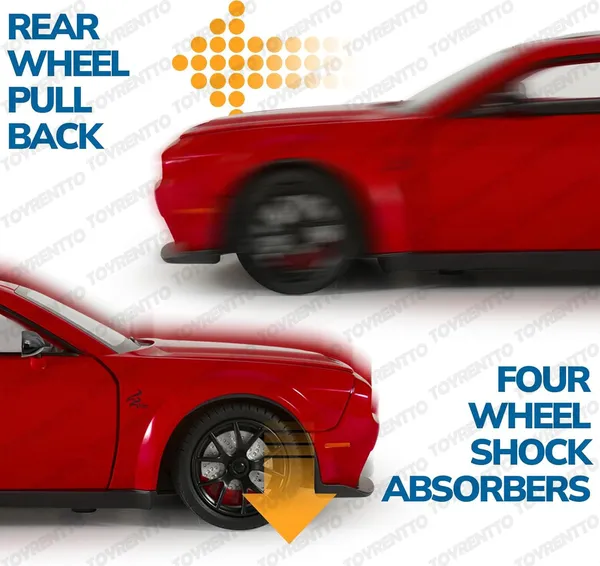 Red_1:24_Dodge_Challenger_Srt_Hellcat_Die-Cast_Car_Toy_Pull_Back_Muscle_Car_With_Led_Lights,_Realistic_Engine_Sound,_Horn_In_Steering,Metal_Model_Vehicle_For_Boys,_Kids_&_Collectors