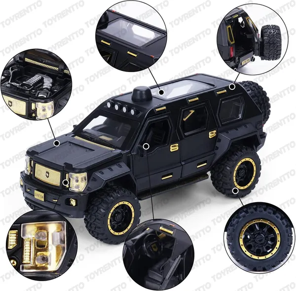 Black_1:24_Scale_G.Patton_Die-Cast_Off-Road_Suv_Model_Car_Luxury_Black_&_Gold_Metal_Body_Toy_Truck_With_Open_Doors,_Pull_Back_Action,_Sound_&_Light,_Collectible_For_Kids_&_Adults
