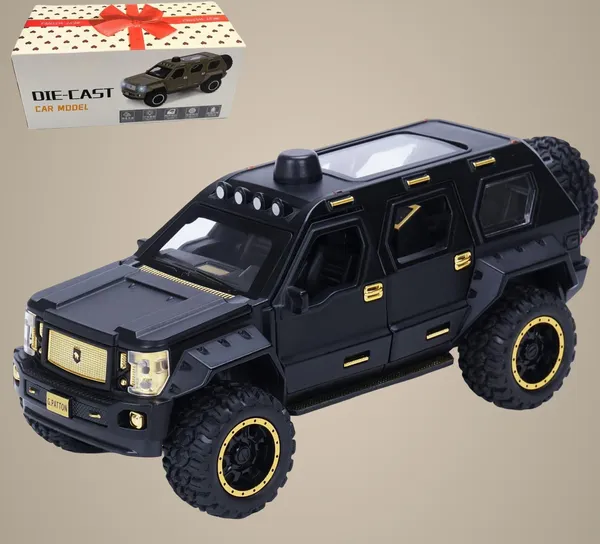 Black_1:24_Scale_G.Patton_Die-Cast_Off-Road_Suv_Model_Car_Luxury_Black_&_Gold_Metal_Body_Toy_Truck_With_Open_Doors,_Pull_Back_Action,_Sound_&_Light,_Collectible_For_Kids_&_Adults