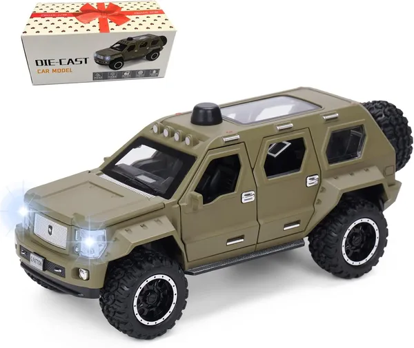 Green_1:24_Scale_G.Patton_Die-Cast_Off-Road_Suv_Model_Car_Army_Green_Metal_Body_Toy_Truck_With_Open_Doors,_Pull_Back_Action,_Sound_&_Light,_Military_Style_Collectible_For_Kids_&_Adults