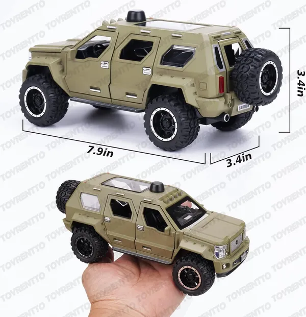 Green_1:24_Scale_G.Patton_Die-Cast_Off-Road_Suv_Model_Car_Army_Green_Metal_Body_Toy_Truck_With_Open_Doors,_Pull_Back_Action,_Sound_&_Light,_Military_Style_Collectible_For_Kids_&_Adults