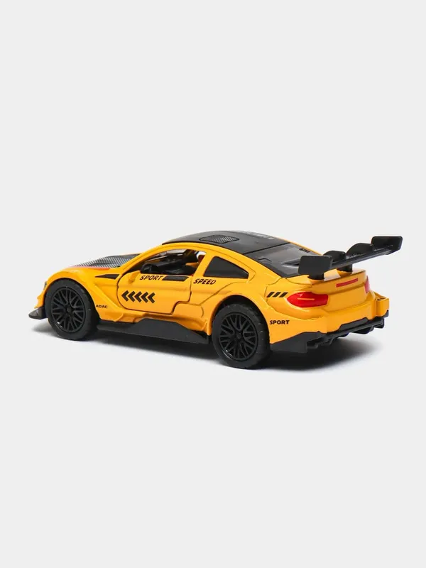 Yellow_&_Black_1:32_Scale_M4_Diecast_Toy_Car_For_Kids_Gt_Sport_Racing_Model_With_Openable_Doors_&_Pullback_Action_Yellow_Black_Gt