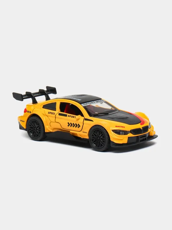 Yellow_&_Black_1:32_Scale_M4_Diecast_Toy_Car_For_Kids_Gt_Sport_Racing_Model_With_Openable_Doors_&_Pullback_Action_Yellow_Black_Gt