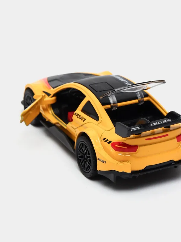 Yellow_&_Black_1:32_Scale_M4_Diecast_Toy_Car_For_Kids_Gt_Sport_Racing_Model_With_Openable_Doors_&_Pullback_Action_Yellow_Black_Gt