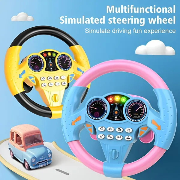 Pink_Interactive_Kids_Steering_Wheel_Toy_Realistic_Driving_Simulator_With_Lights,_Sounds_&_Music_Fun_&_Educational_Car_Playset_For_Toddlers_&_Children___Yellow