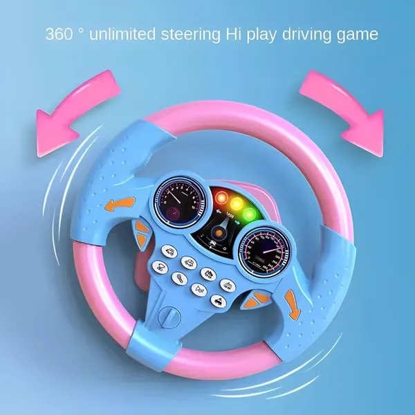 Pink_Interactive_Kids_Steering_Wheel_Toy_Realistic_Driving_Simulator_With_Lights,_Sounds_&_Music_Fun_&_Educational_Car_Playset_For_Toddlers_&_Children___Yellow