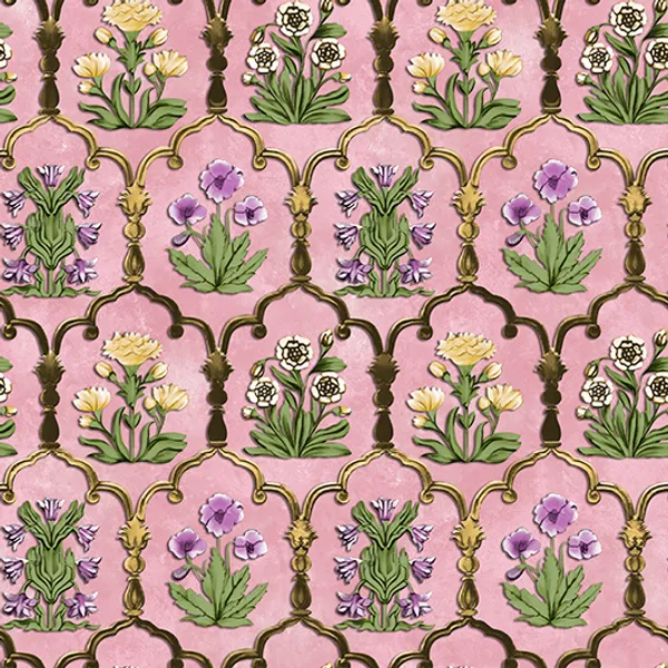 Mughal_Arch_Floral_Fabric_Wallpapers_For_Decoration_(0.53_mtr-10_mtr)
