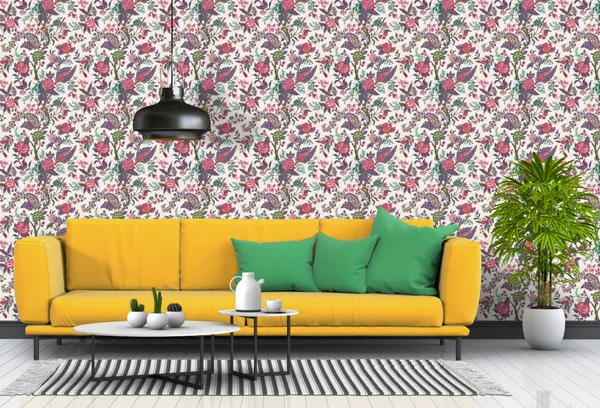 Chinoiserie_Floral_Fabric_Wallpapers_For_Decoration_(0.53_mtr-10_mtr)