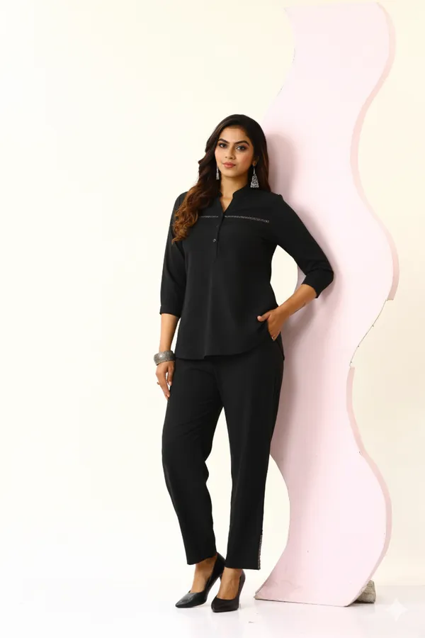 Black_Rayon_Blend_Classic_Oasis_Co-Ord_Set_For_Women_&_Girls