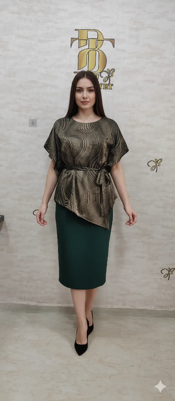 Olive_Satin_Comfy_Kaftan_Tunic_For_Women_&_Girls