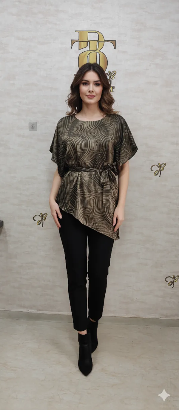 Olive_Satin_Comfy_Kaftan_Tunic_For_Women_&_Girls