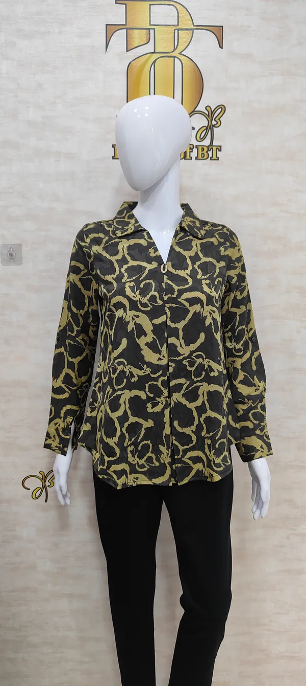 Green_Blended_Rayon_Dense_Floral_Print_Tunic_For_Women_&_Girls