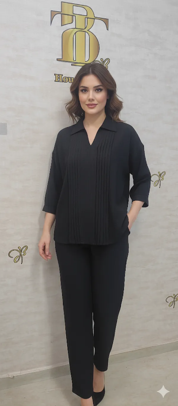 Black_Viscose_Slub_Peppy_Peplum_Co-Ord_Set_For_Women_&_Girls